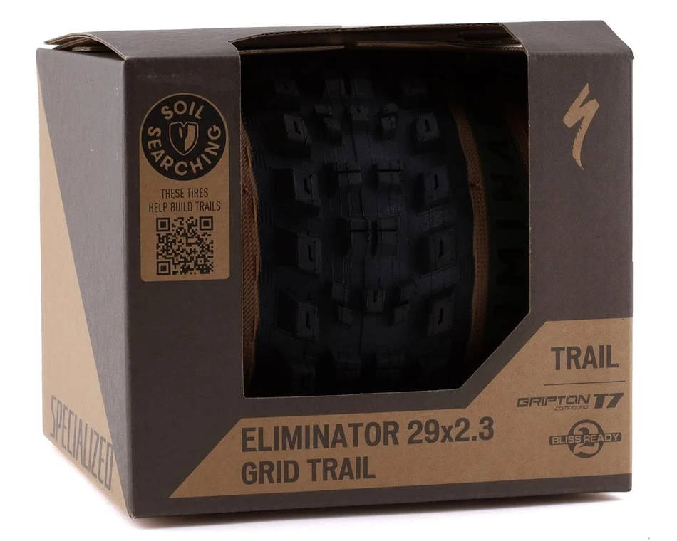 Specialized Eliminator Grid Trail Tubeless Mountain Tire (Tan Wall) (29" / 622 ISO) (2.3") (Folding) (T7 Gripton) (Soil Searching) - Image 2