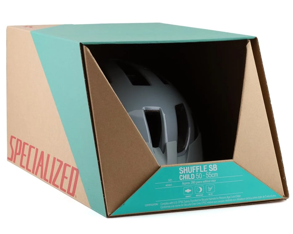 Specialized Shuffle Helmet (Gloss Ice Blue/Cobalt) (Universal Child) (Standard Buckle) - Image 4