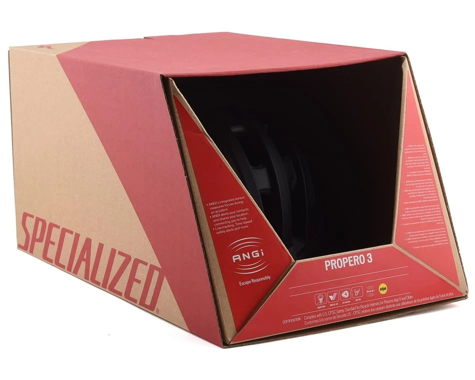 Specialized Propero III Road Bike Helmet (Matte Black) (S) - Image 4